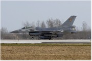 Lockheed Martin F-16AM FA-98 revving up its engine before blasting off the recently resurfaced 3,500 meter long main runway of iauliai Air Base for another air defence training mission. Click to enlarge.