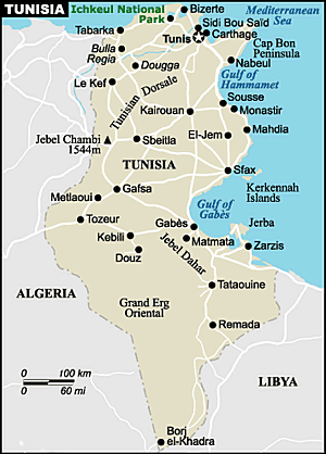 map Tunesi�