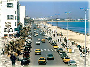 strand en promenade van Sousse