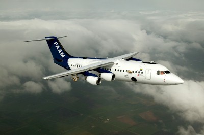 The Large Atmospheric Research Aircraft G-LUXE BAe 146-301 or shortly ARA. 