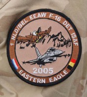 De badge van het eerste Nederlands-Belgische EEAW ISAF-detachement.