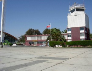The control tower and the parking platform of Chacalutta.