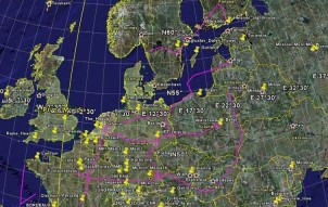 De vluchten op lage hoogte, uitgevoerd in Europa door onze ARA.