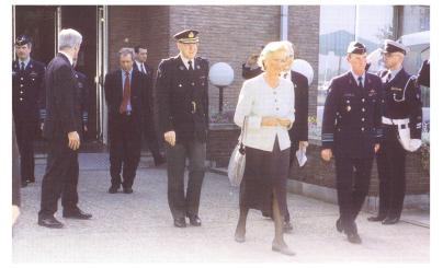 Koningin Paola op bezoek te Kleine Brogel tijdens Allied Force