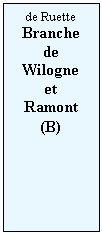 Zone de Texte: de Ruette
Branche de Wilogne
et
Ramont
(B)
