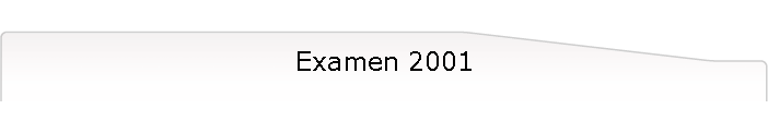 Examen 2001