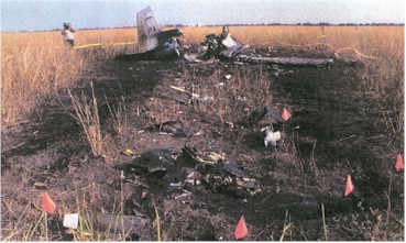 Plaats van de eerste crash van een T-6A Texan II.