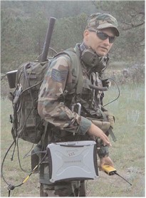 JTAC with all the Rover equipment in his backpack.