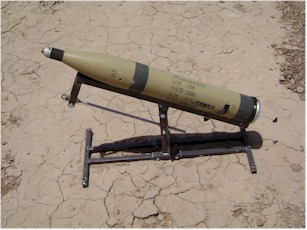 Projectile of 107 mm made in Iran.