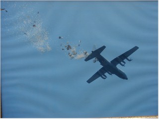 Snowdrop demonstratie door Belgische C-130H.