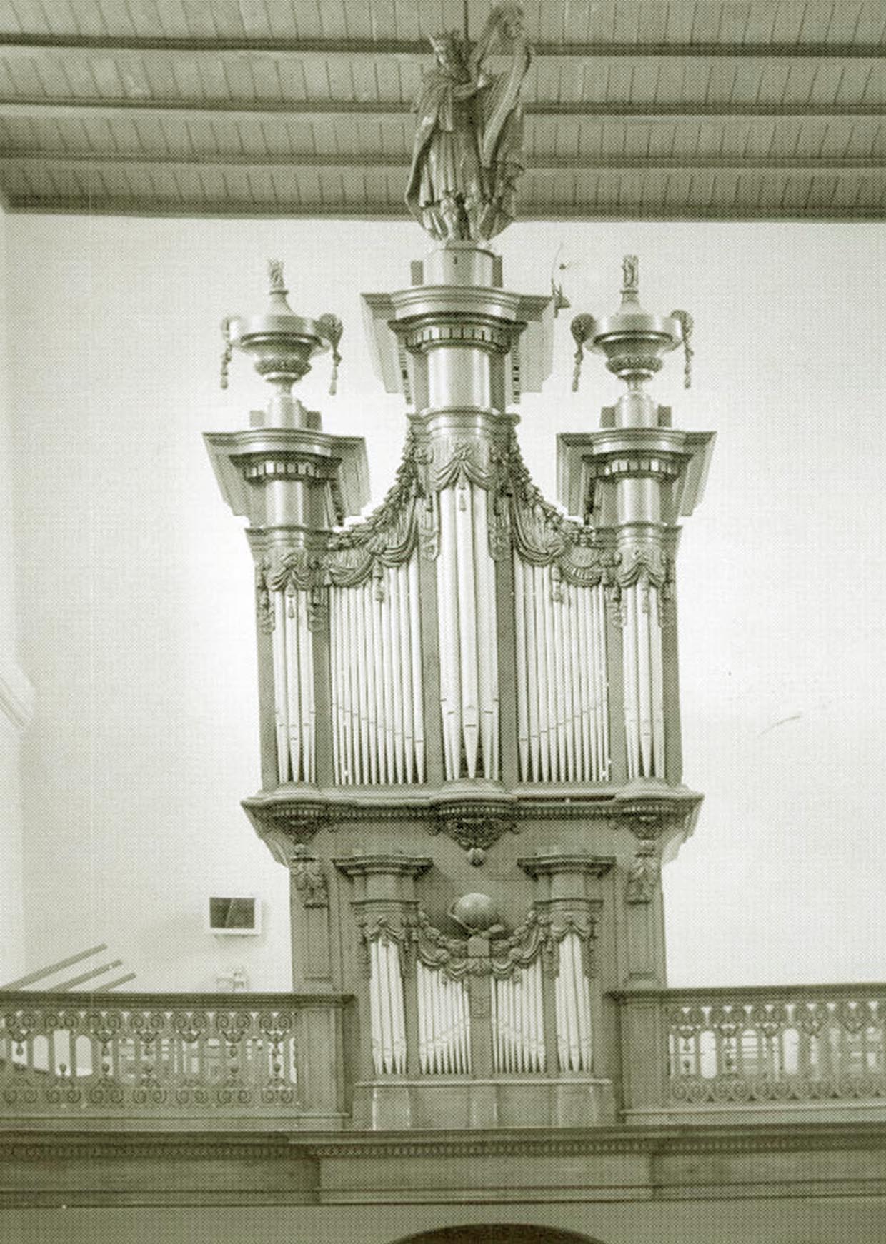 prentkaart orgel