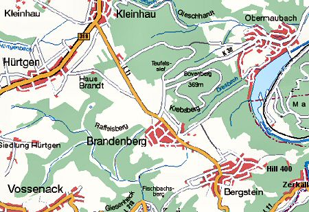 MAP KLEINHAU - BERGSTEIN