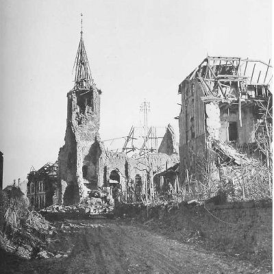 DESTROYED CHURCH OF HURTGEN