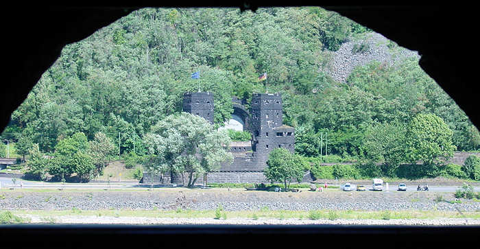 REMAGEN BRIDGE TOWERS EAST SIDE OF THE RHINE