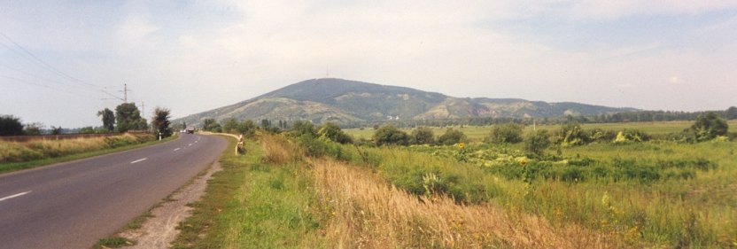 De berg waarop de wereldberoemde wijngaarden van Tokaj liggen.