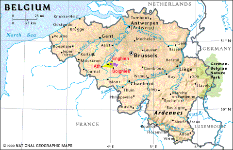 Carte De Belgique