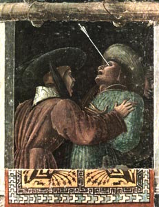 Mantegna - Chapelle Ovetari - dtail du Martyre de Saint Christophe