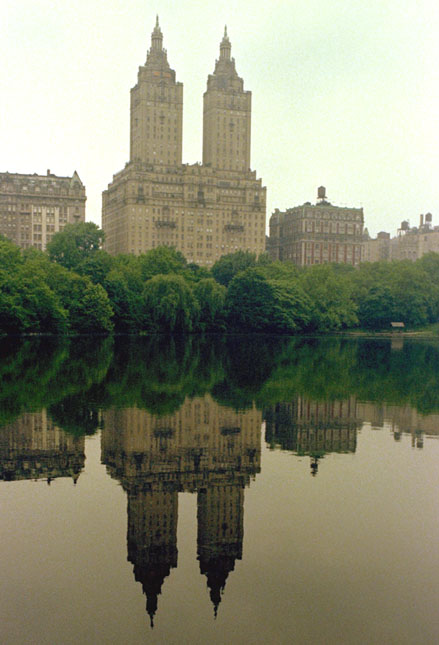 Vue de Central Park  New York (arrire fond de l'image ci-dessus)
