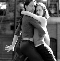 2 girls dancing tango