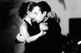 dancing tango - close embrace
